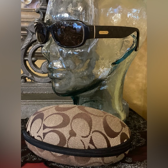 COACH LISBETH (S823) Prescription Brown and Gold Sunglasses with Signature Case - Picture 4 of 17